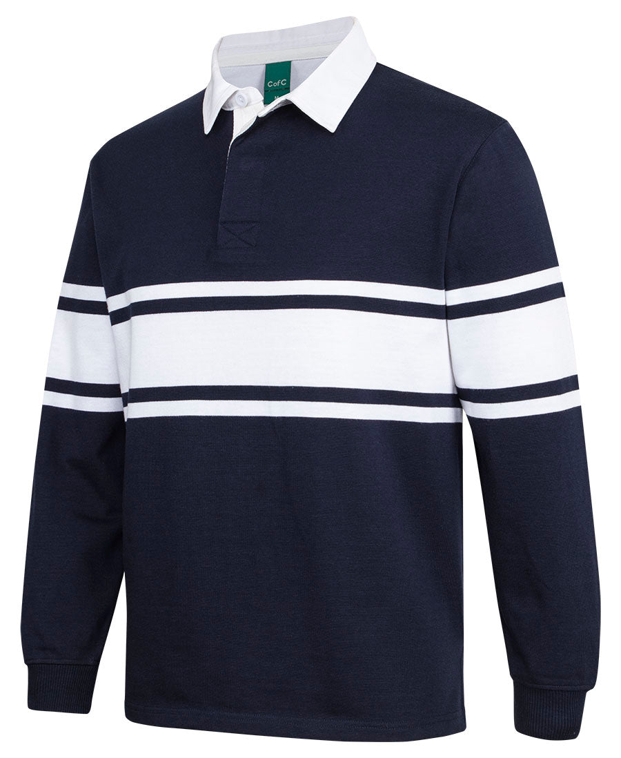 Jb's Wear - C Of C 3 Stripe Yarn Dyed Rugby - 3RY3