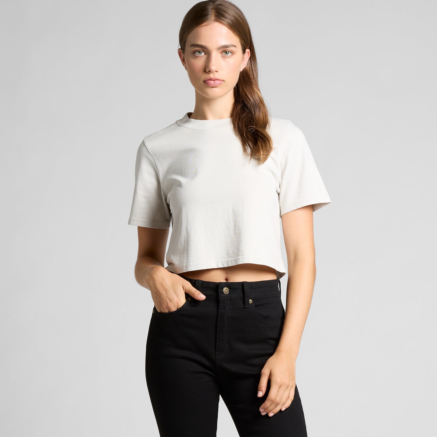 As Colour - Women's Heavy Faded Crop Tee - 4089