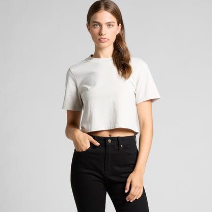 As Colour - Women's Heavy Faded Crop Tee - 4089