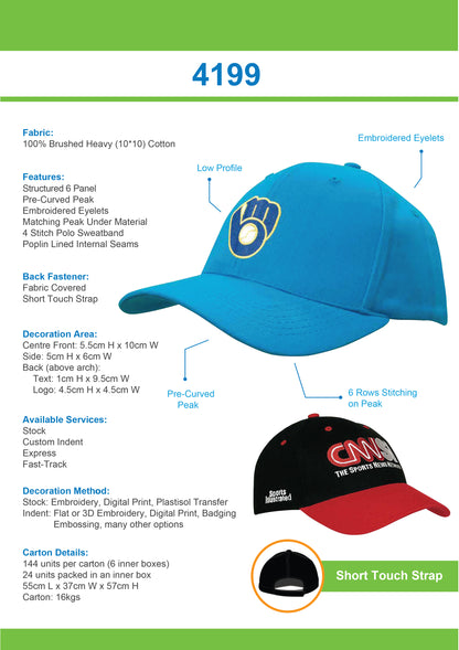 Headwear-Brushed Heavy Cotton -4199