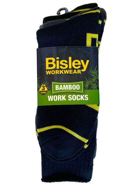 Bisley - Bamboo Work Socks ( 3X Pack) - BSX7020