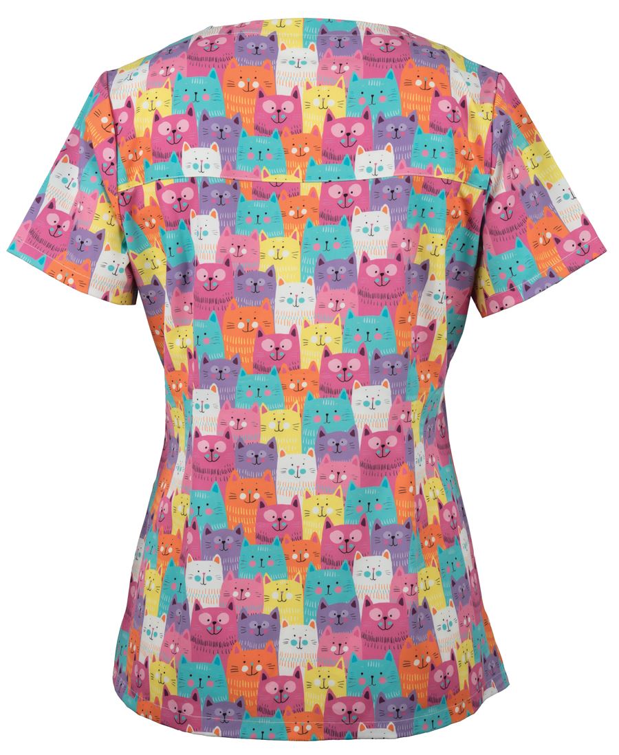 Jb's Wear - Ladies Scrub Top Printed - 4STP1