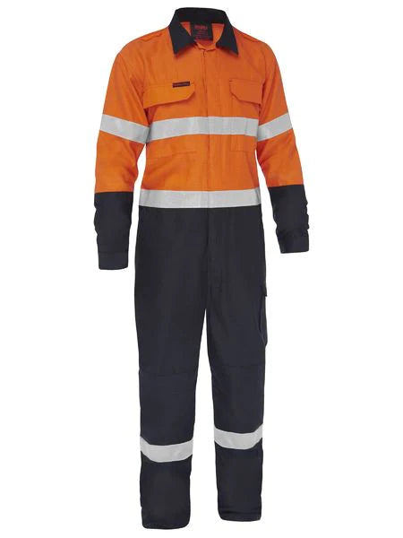 Bisley - Apex 185/240 Taped Hi Vis FR Ripstop Vented Coverall - BC8477T