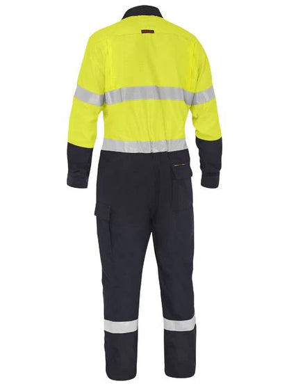 Bisley - Apex 185/240 Taped Hi Vis FR Ripstop Vented Coverall - BC8477T