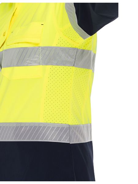 Bisley - Women's X Airflow Hi Vis Taped Stretch Ripstop Shirt -BL6491T