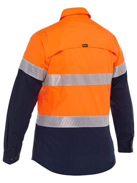 Bisley - Women's X Airflow Hi Vis Taped Stretch Ripstop Shirt -BL6491T