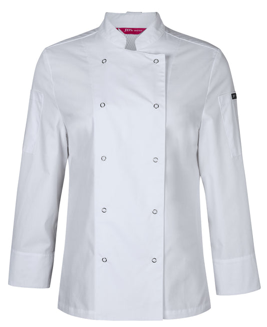 JB's Wear - Ladies L/S Snap Button Chefs Jacket - 5CJL1
