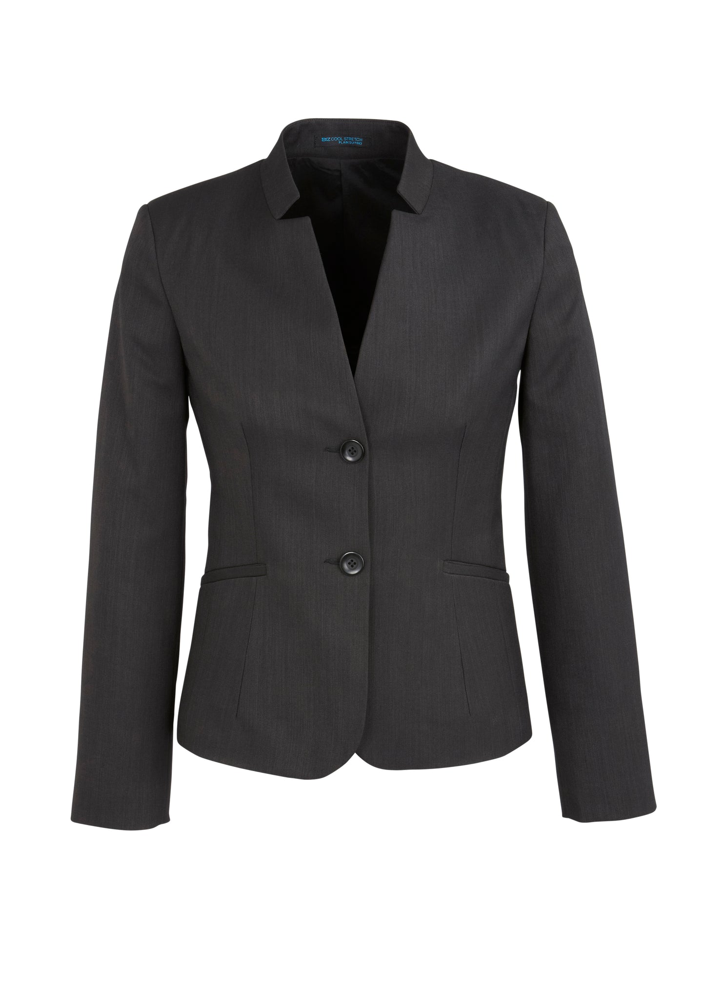 Biz Corporates - Womens Short Jacket With Reverse Lapel - 60113
