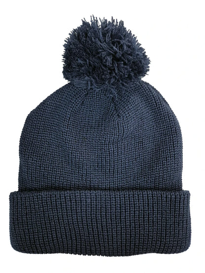 Headwear - 6 Seam Knitted Beanie W/ - Pom Pom - 3061