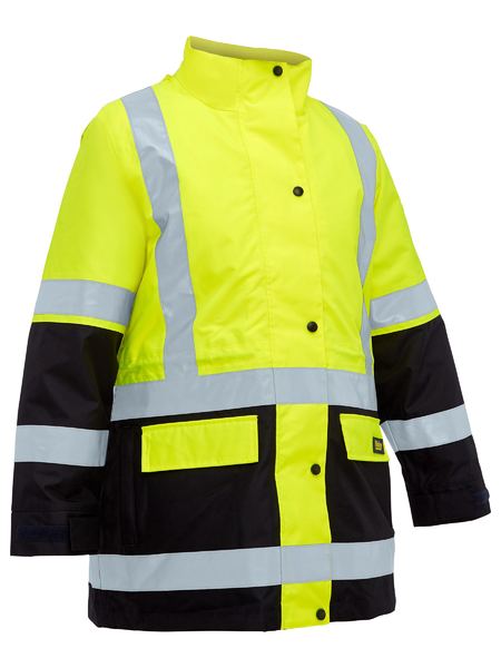 Bisley-Women's Taped Hi Vis 5 in 1 Rain Jacket-BKL6975