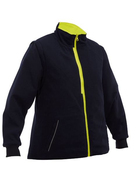 Bisley-Women's Taped Hi Vis 5 in 1 Rain Jacket-BKL6975