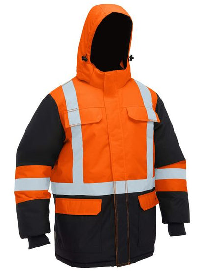 Bisley - H Taped Hi Vis Freezer Hooeed Jacket - BJ6454HT