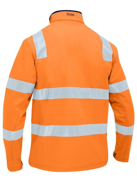 Bisley-Taped Hi Vis Soft Shell Jacket-BJ6058T