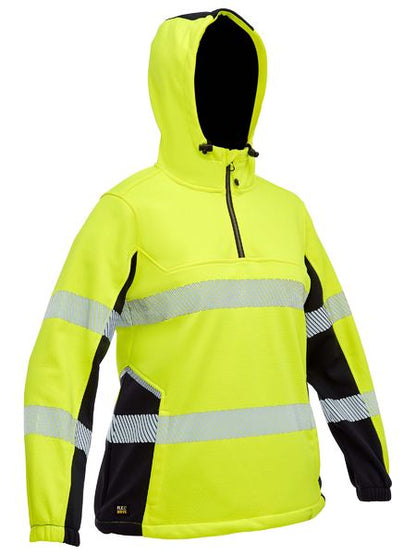 Bisley - Women's Flx & Move™ Hi Vis Taped Liquid Repellent Fleece Hoodie - BKL6571T