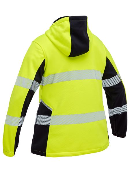 Bisley - Women's Flx & Move™ Hi Vis Taped Liquid Repellent Fleece Hoodie - BKL6571T