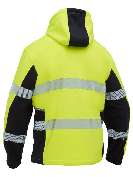 Bisley-Flx & Move™ Hi Vis Taped Liquid Repellent Fleece Hoodie - BK6571T