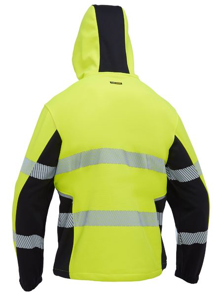 Bisley-Flx & Move™ Hi Vis Taped Liquid Repellent Fleece Hoodie - BK6571T