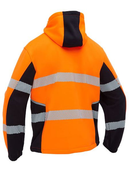 Bisley-Flx & Move™ Hi Vis Taped Liquid Repellent Fleece Hoodie - BK6571T