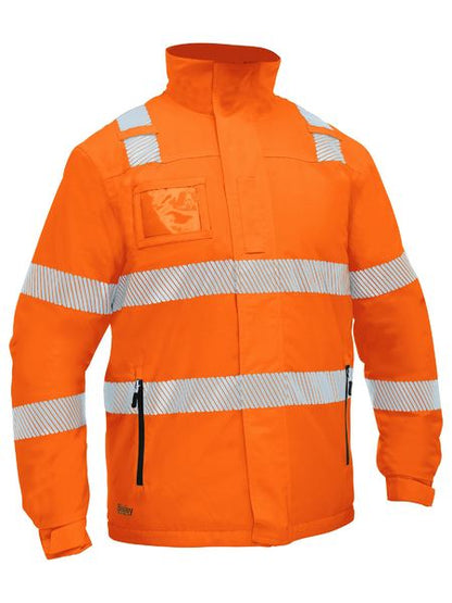 Bisley - Taped Hi Vis Heated Jacket With Hood - BJ6842T