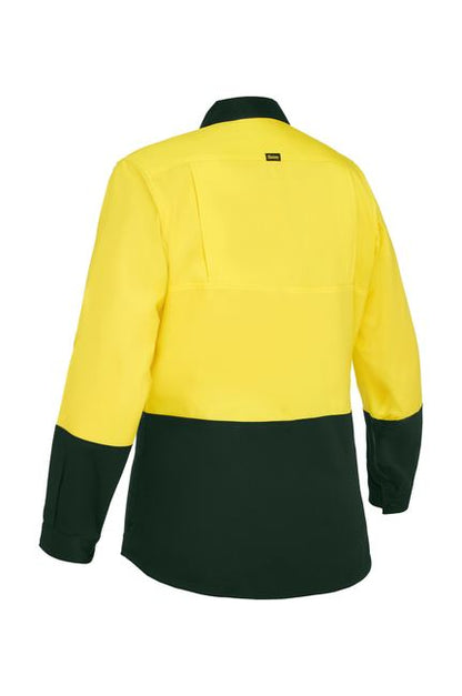 Bisley-Women's Cool Lightweight Hi Vis Drill Shirt-BL6895