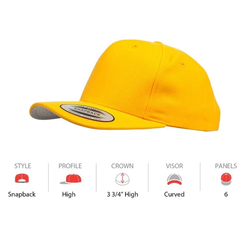 6689C Classic Snapback Cap