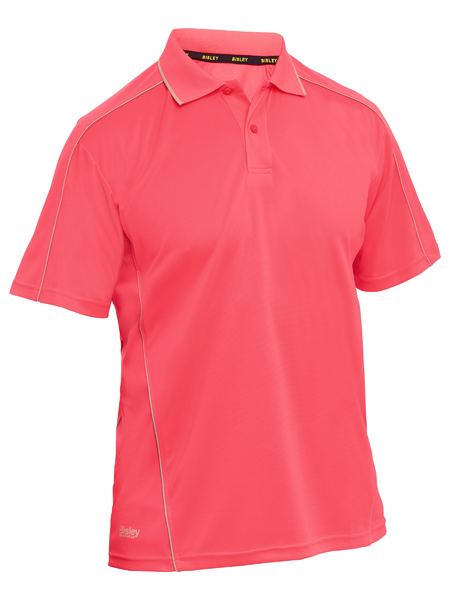 Bisley Cool Mesh Polo With Reflective Piping-BK1425