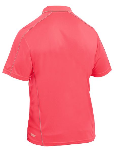 Bisley Cool Mesh Polo With Reflective Piping-BK1425