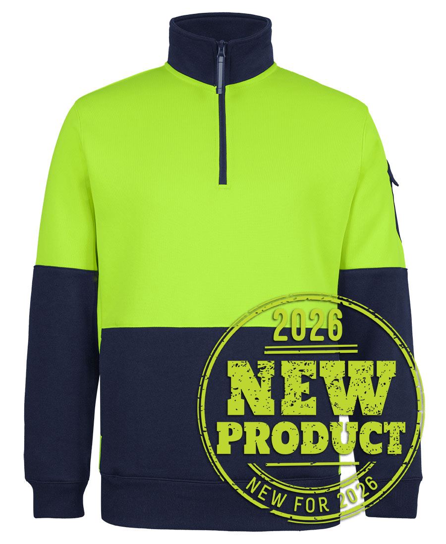 Jb's Wear - 350 Hi Vis 1/2 Zip Trade Fleece - 6CHVF