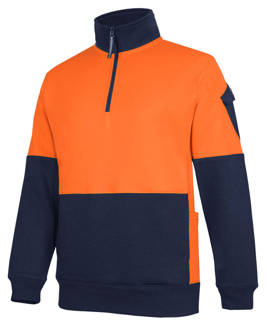 Jb's Wear - 350 Hi Vis 1/2 Zip Trade Fleece - 6CHVF