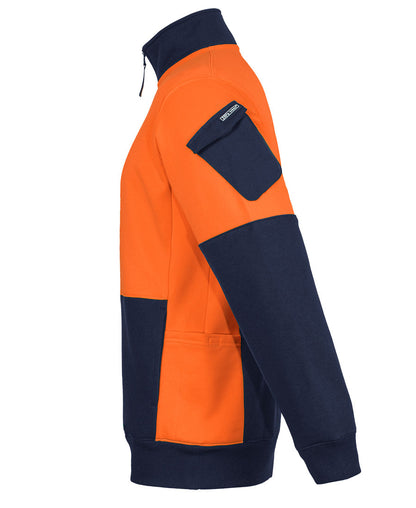 Jb's Wear - 350 Hi Vis 1/2 Zip Trade Fleece - 6CHVF