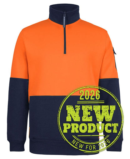 Jb's Wear - 350 Hi Vis 1/2 Zip Trade Fleece - 6CHVF