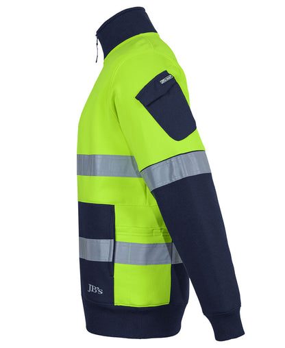 Jb's Wear - 350G Hi Vis (D+N) 1/2 Zip Trade Fleece - 6DNVF