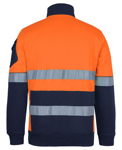 Jb's Wear - 350G Hi Vis (D+N) 1/2 Zip Trade Fleece - 6DNVF