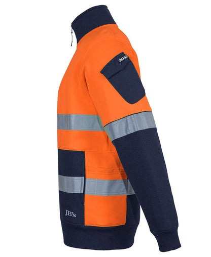 Jb's Wear - 350G Hi Vis (D+N) 1/2 Zip Trade Fleece - 6DNVF