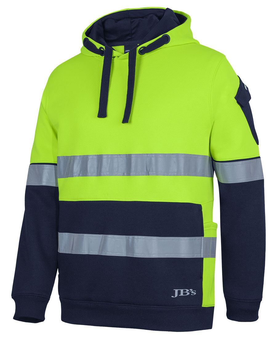 Jb's Wear - 350G Hi Vis (D+N) Trade Hoodie - 6DNVH