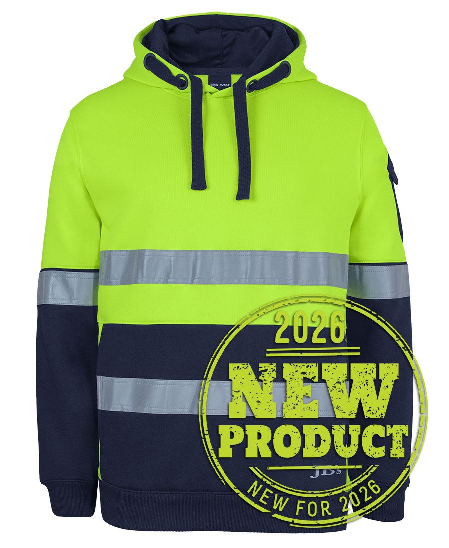 Jb's Wear - 350G Hi Vis (D+N) Trade Hoodie - 6DNVH