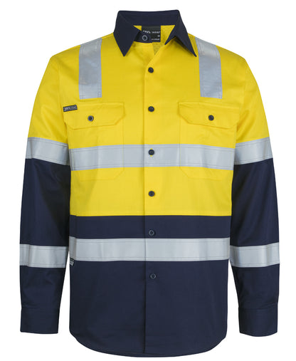 Jb's Wear - Hi Vis (D+N) L/S 150G Level 3 Work Shirt - 6DNW3