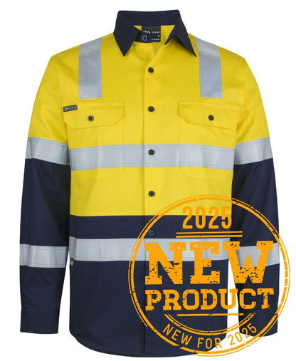 Jb's Wear - Hi Vis (D+N) L/S 150G Level 3 Work Shirt - 6DNW3