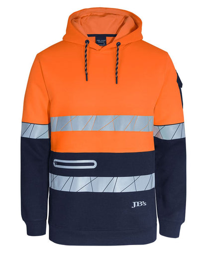 Jb's Wear - 450G Hi Vis Pull Over Hoodie With Fragmented Tape - 6DPFP