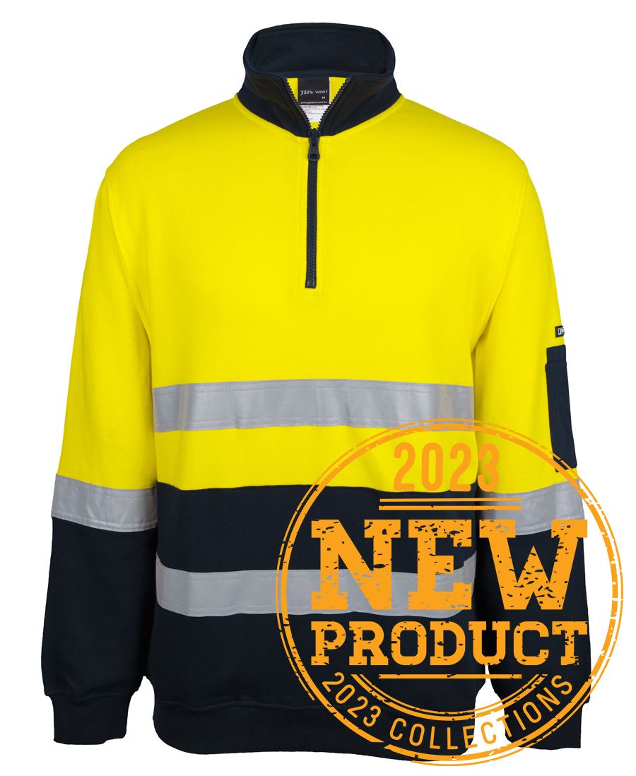 Jb's Wear - Hi Vis 310 (D+N) Cotton 1/2 Zip Fleece - 6DVFM