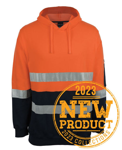 Jb's Wear - Hi Vis D+N 310 Cotton Pullover Fleece Hoodie - 6DVPM