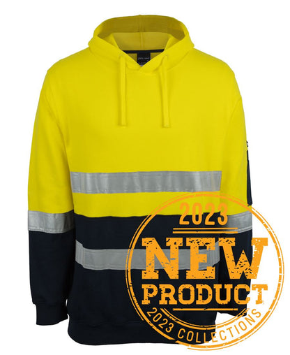 Jb's Wear - Hi Vis D+N 310 Cotton Pullover Fleece Hoodie - 6DVPM