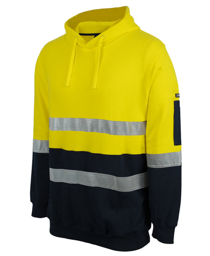 Jb's Wear - Hi Vis D+N 310 Cotton Pullover Fleece Hoodie - 6DVPM