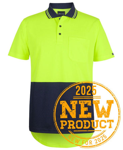 Jb's Wear - Hi Vis S/S Drop Tail Polo - 6HDS