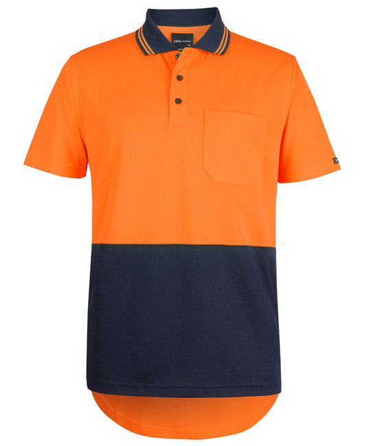 Jb's Wear - Hi Vis S/S Drop Tail Polo - 6HDS