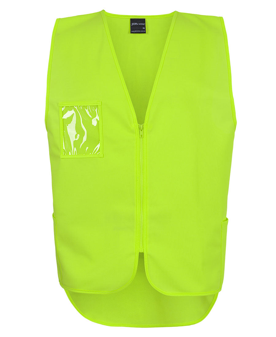 Jb's Wear - Hi Vis Zip Drop Tail Safety Vest - 6HVSW