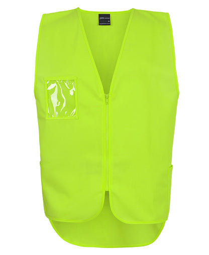 Jb's Wear - Hi Vis Zip Drop Tail Safety Vest - 6HVSW