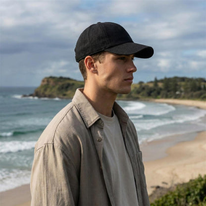 Legend Black - Lennox Linen Cap - 7111