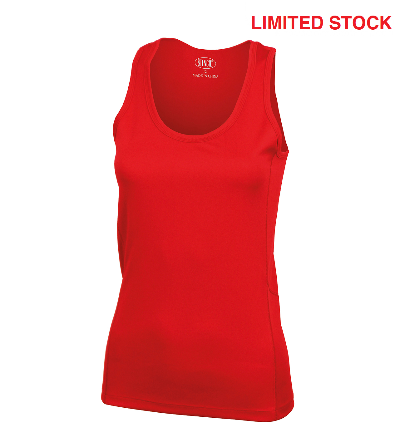 Stencil-Ladies Competitor Sleeveless Singlets-7114