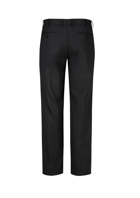 Biz Corporates - Mens Comfort Wool Stretch Flat Front Pant - 74012